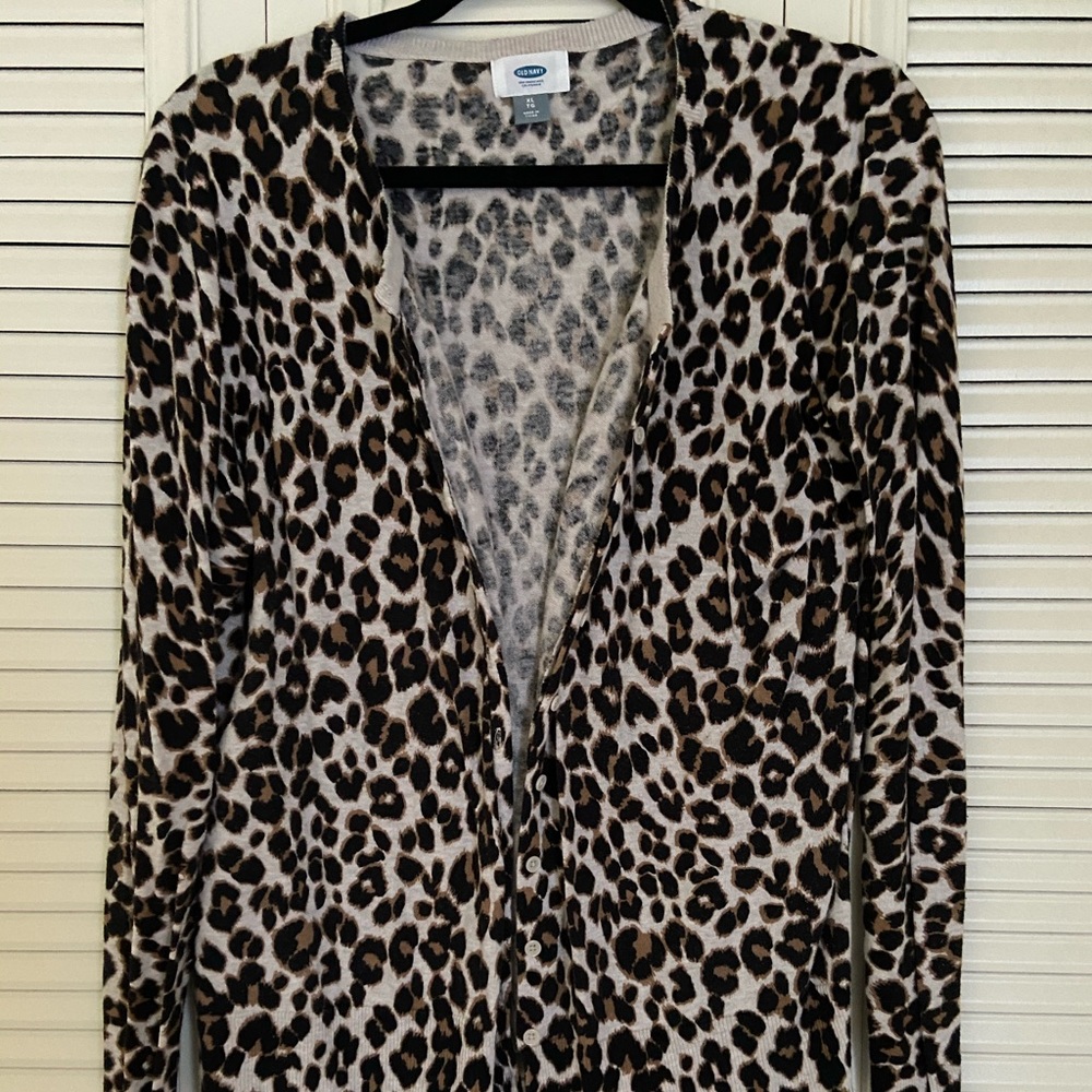 Cheetah Print Cardigan